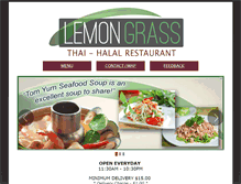 Tablet Screenshot of lemongrassthaihalal.com